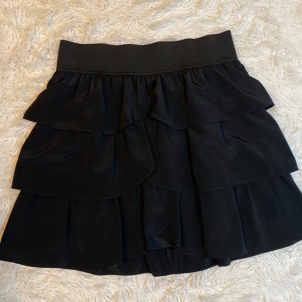 Layered ruffled skirt